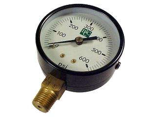2 In Pressure Gauge, 0-600 PSI