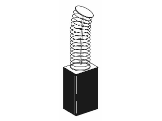 Carbon Brush 1/4 In x 3/8 In x 9/16 In  (2/Card)