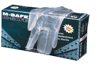 Disposable 5 Mil Vinyl Gloves Large 100 per box