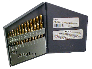 Titanium Coated Drill Bit Set 13 Piece - 64ths