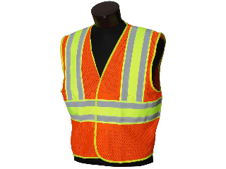 Deluxe Safety Vest Orange  (Sizes)