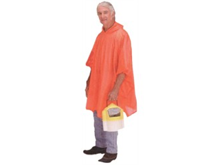 Vinyl Orange Poncho