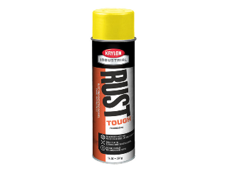 Acrylic Alkyd Enamel Aerosol Fluorescent Yellow Rust Tough 14 Oz