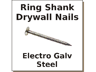 EGalv Ring Shank Drywall Nail 1-1/2