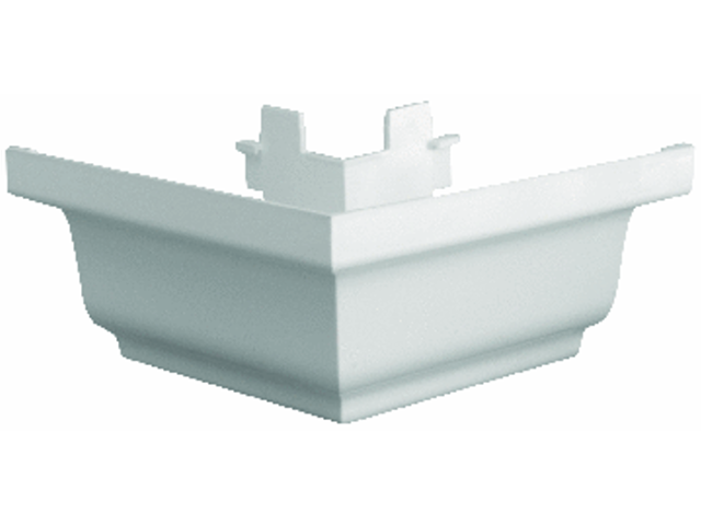 gutter  Amerimax Home Products 5 in. White Aluminum K-Style Gutter