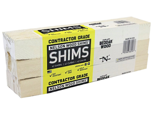 Cox Hardware and Lumber - Contractor Grade Wood Shim, 1-3/8 In x