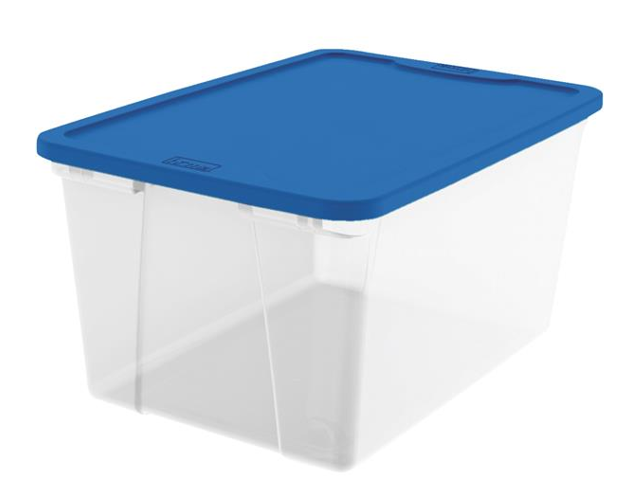 56 quart clear storage bin