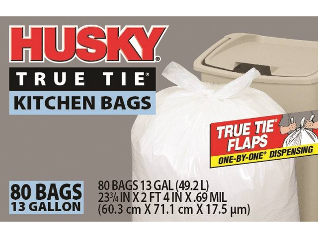Cox Hardware and Lumber - Husky Kitchen Trash Bag 13 Ga, 80 Ct