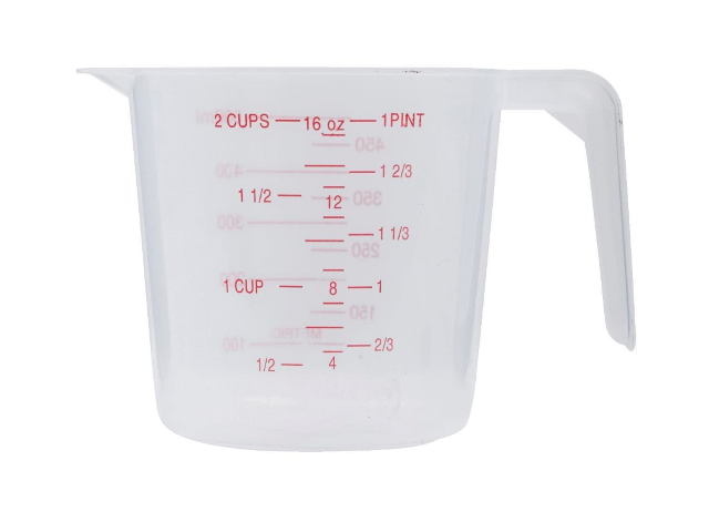 2-Cup Plastic Measuring Cup  Precise & Durable Kitchen Essential