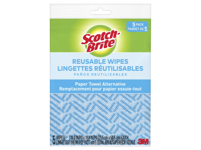3M Scotch Brite Reusable Wipes (2) 5 Packs Blue/White NEW