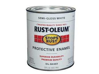 Rust-Oleum Enamel Semi-Gloss White, 1 Qt
