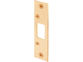 Deadbolt Security Strike 1-1/4 x 4-7/8 Polished Brass