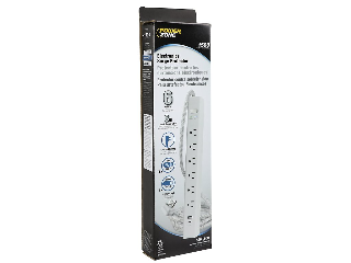 6 Outlet Surge Protector Power Strip, 4 Ft