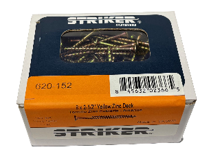 Zinc Coated Deck Screws 8 x 2-1/2 In, 1 Lb