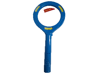 Blue handheld LED magnifying glass