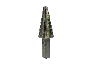 High Speed Steel Step Drill Bit 9 Steps, 1/4 In - 3/4 In