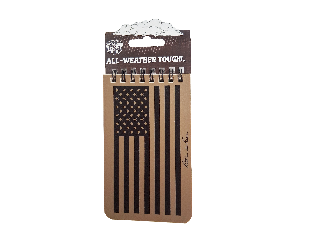 Waterproof Flag Spiral Notebook, 3 In x 5 In