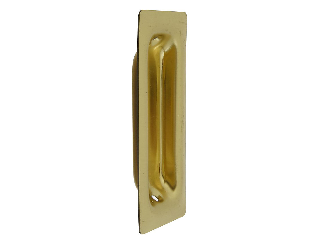 Pocket Door Pull Flush Mount V141 Brass