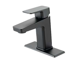 Boston Harbor Matte Black 1 Handle Bathroom Faucet