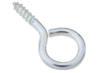 Screw Eyes Large Eye (10) 1-3/16" #12 Zinc Steel