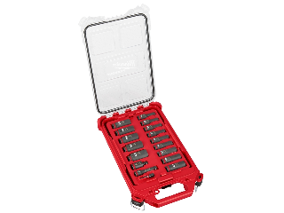 Milwaukee Shockwave Deep Socket Set 3/8 In Drive, 17  Pc