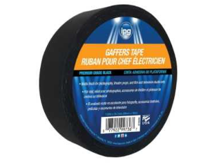 Gaffer's Tape Premium Grade Black, 1.88 In x 54.7 Yards