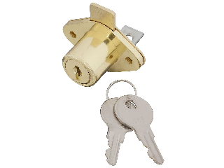National Hardware VKA826 Keyed Drawer Lock, Brass