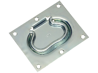 Cox Hardware And Lumber Flush Mount Door Handle V176 Zinc Steel