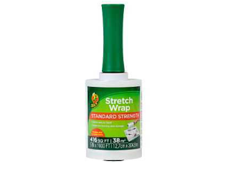 Duck Stretch Wrap, Plastic, Clear, 1000 ft L (Widths)
