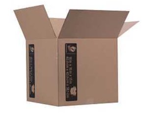Duck Cardboard Box, 16 In x 16 In x 16 In 32 Lb Capacity