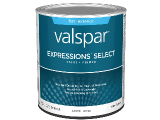 Valspar Expressions Flat White Exterior House Paint (Sizes)