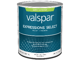 Valspar Expressions Satin Clear Exterior House Paint (Sizes)