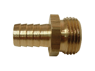 Brass Barb x MH Hose Adapter