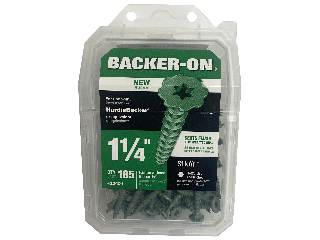 Backer-On Cement Board Screw #9 1-1/4 In, 185 Pk