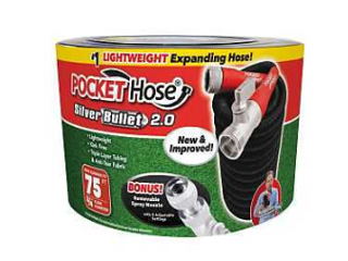 Pocket Hose Expanding Garden Hose, 3/4 In x 75 Ft