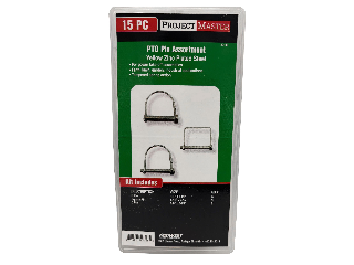 Project Master Round & Square PTO Pin Assortment, 15 Pc