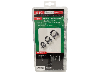 Project Master Mini Hose Clamp Assortment, 40 Pc