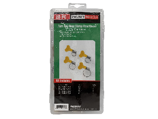 Project Master Turn Key Hose Clamp Assortment, 26 Pc