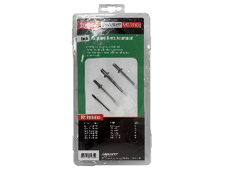 Project Master Aluminum Rivets Assortment, 300 Pc
