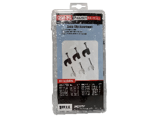 Project Master Cable Clip Assortment, 390 Pc