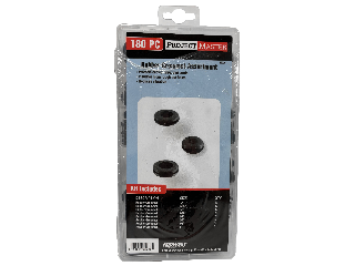 Project Master Rubber Grommet Assortment, 180 Pc