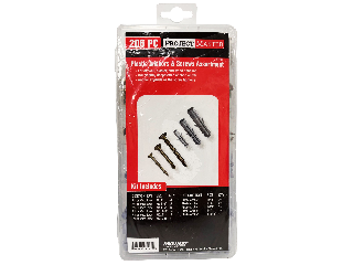 Project Master Plastic Anchor & Screw Assortment, 206 Pc