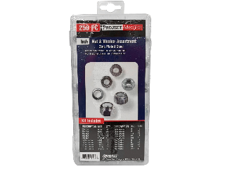 Project Master Inch Nut & Washer Assortment, 250Pc