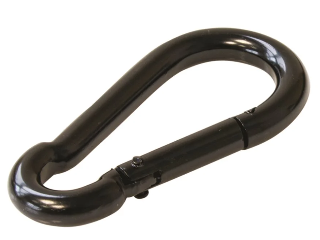 Spring Snap Hook Black, 5/16 In x 3.1 In