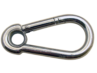 Spring Snap Hook with Grommet Eye (Sizes)