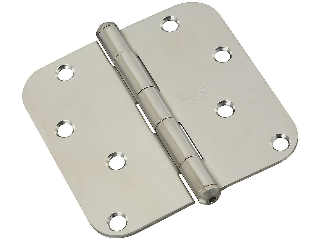 Door Hinge 5/8 Round Corner V514 Stainless Steel