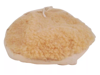 Synthetic Tie-On Polishing Bonnet,  9-10 In.