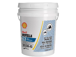 Shell Rotella T4 SAE 15W-40 Motor Oil, 5 Ga