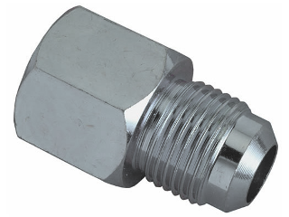 Gas Dryer Female Adapter, 3/8 In FL x 1/2 In FPT