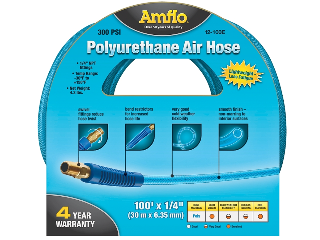Amflo Polyurethane Air Hose, 1/4 In x 100 Ft